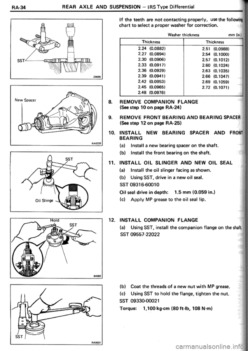 TOYOTA CELICA 1986  Service Repair Manual 