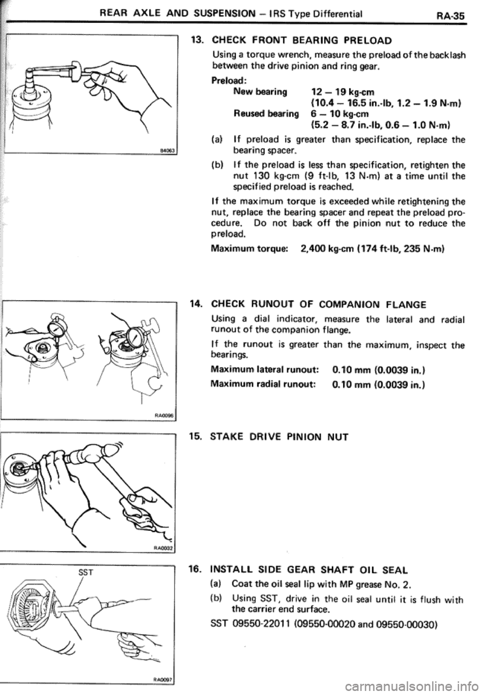 TOYOTA CELICA 1986  Service Repair Manual 