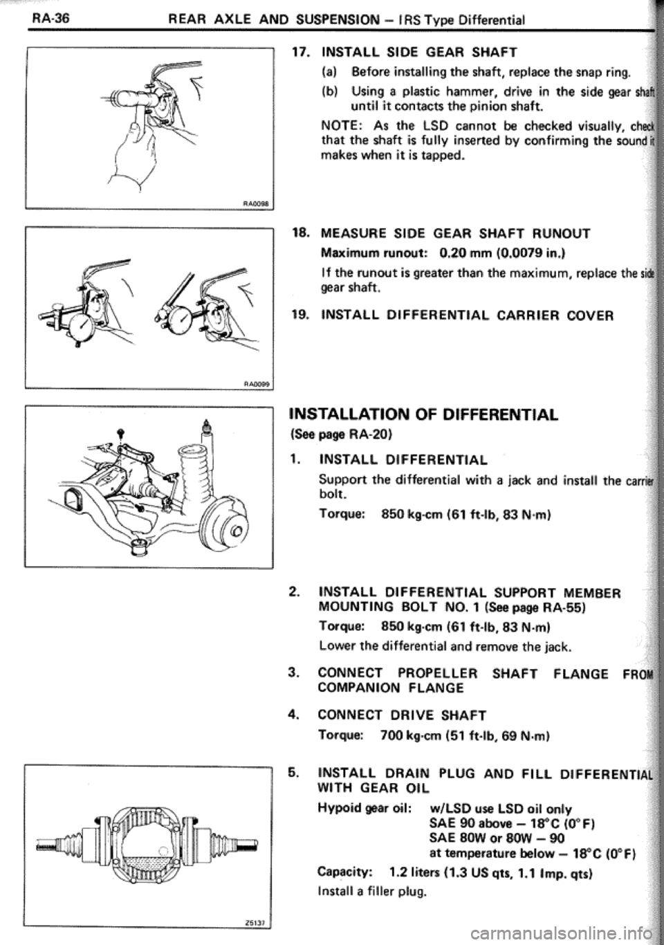 TOYOTA CELICA 1986  Service Repair Manual 