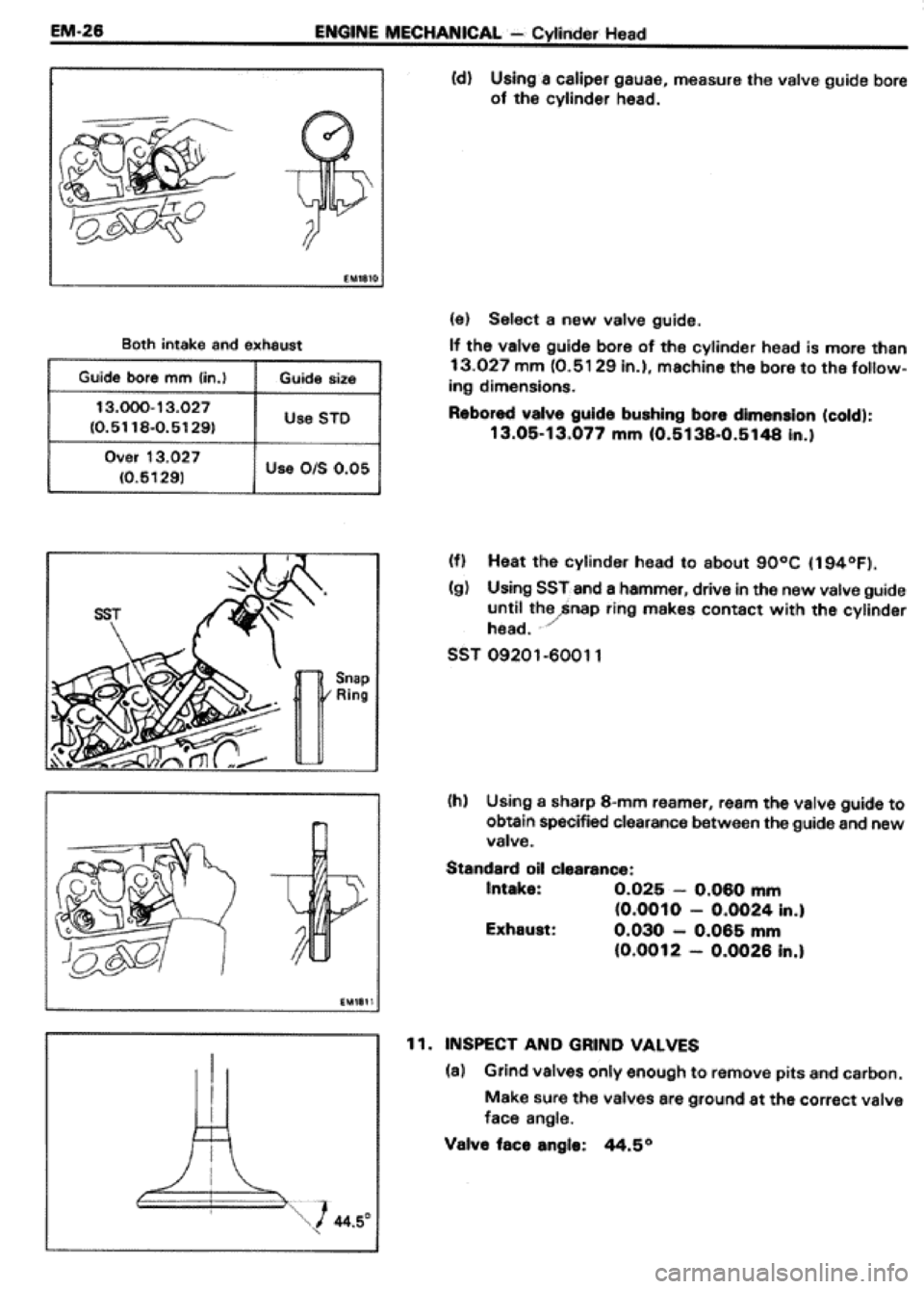 TOYOTA CELICA 1986 Service Service Manual TOYOTA CELICA 1986 Service Service Manual