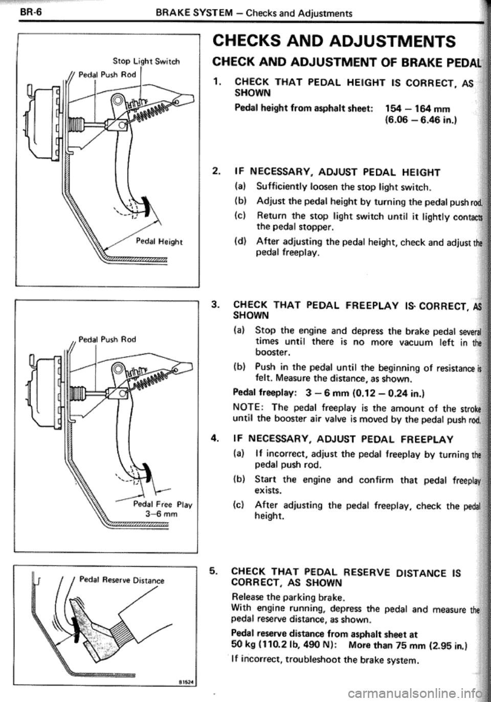TOYOTA CELICA 1986  Service Repair Manual 