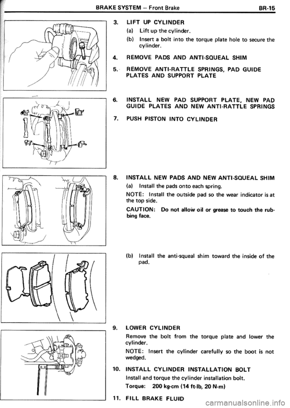 TOYOTA CELICA 1986  Service Repair Manual 