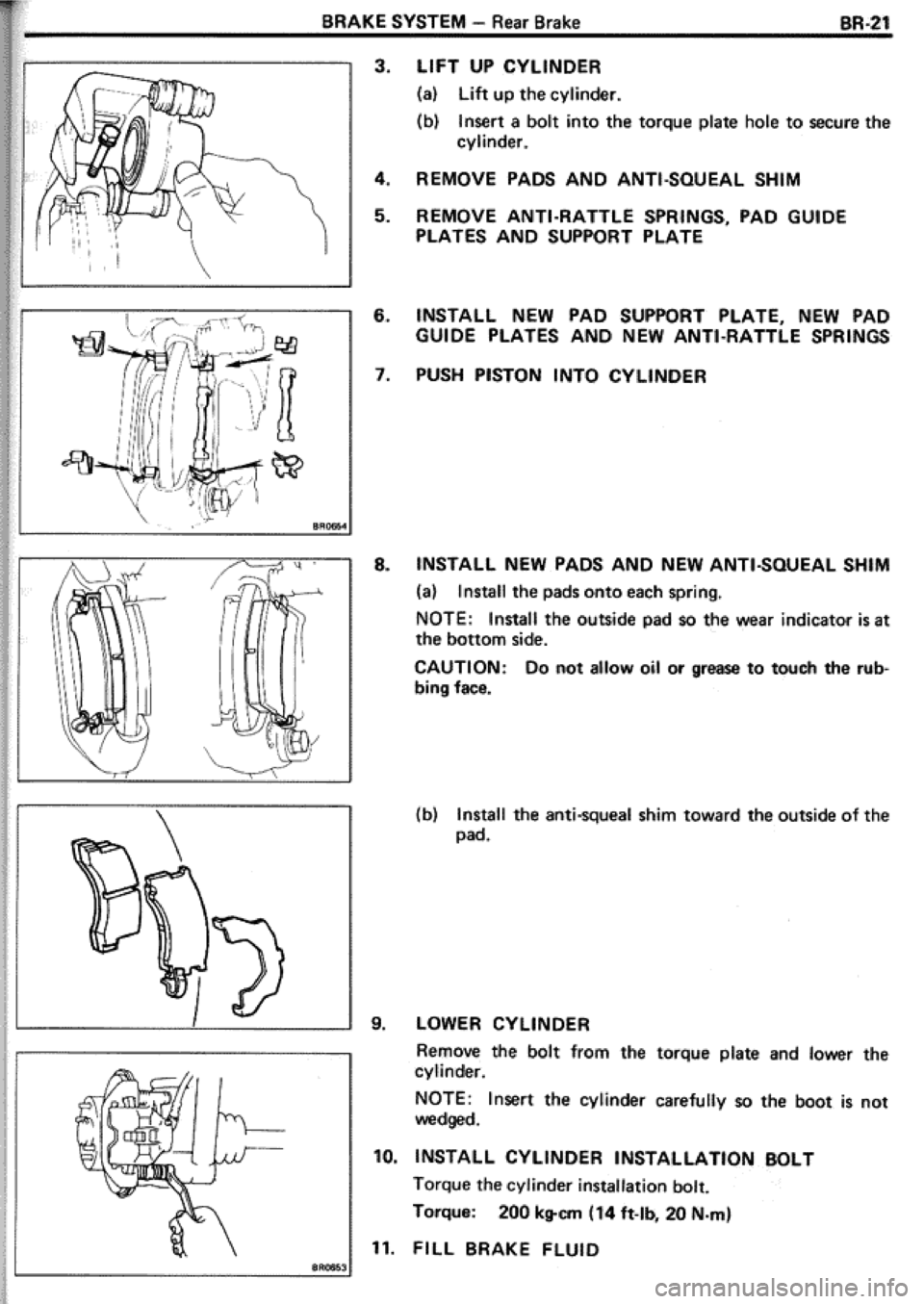 TOYOTA CELICA 1986  Service Repair Manual 