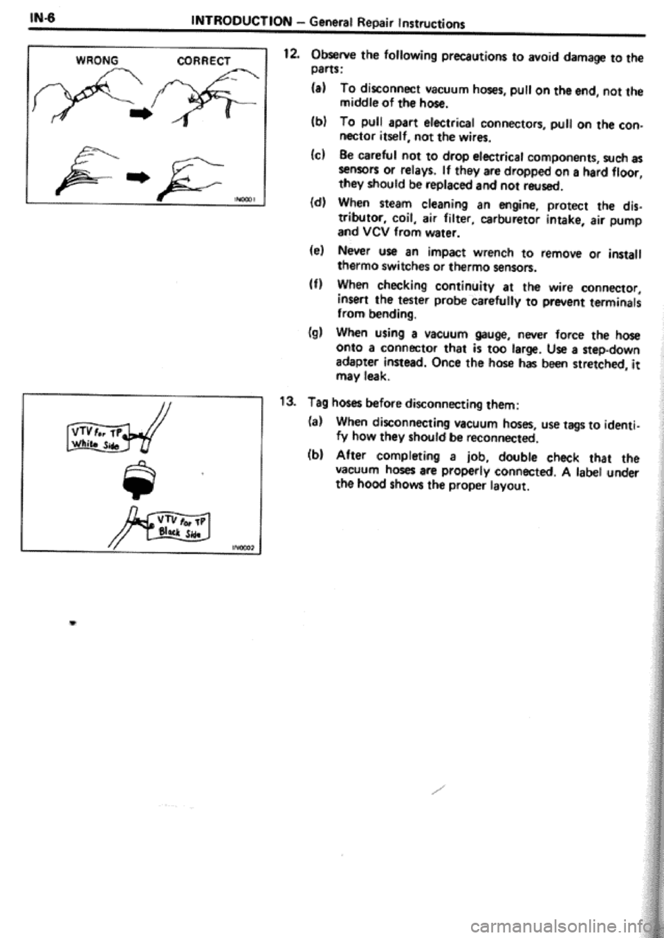 TOYOTA CELICA 1986  Service Repair Manual 