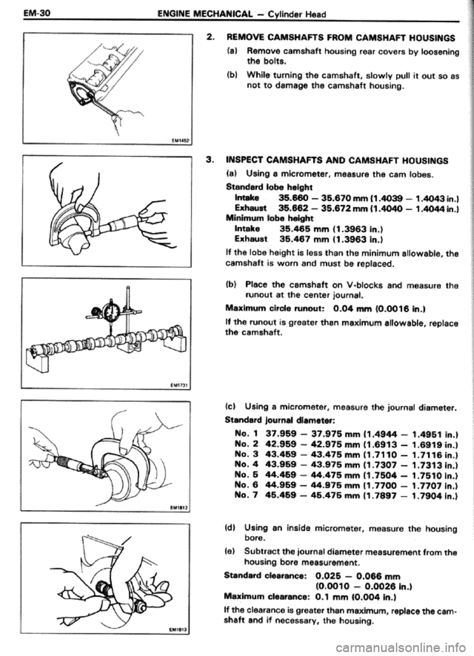 TOYOTA CELICA 1986 Service Workshop Manual TOYOTA CELICA 1986 Service Workshop Manual