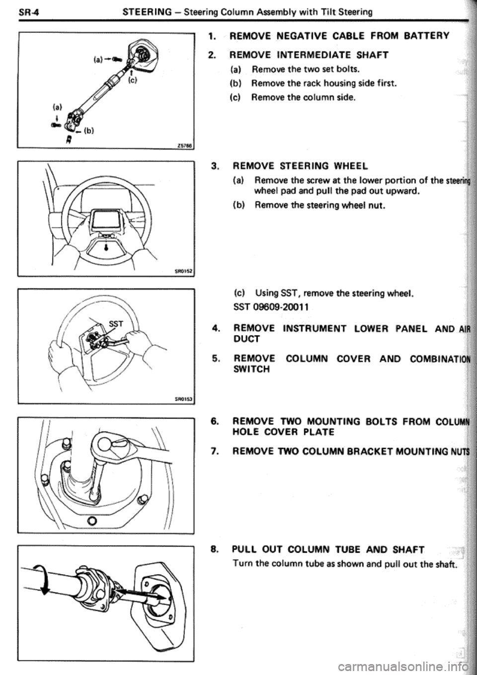 TOYOTA CELICA 1986  Service Repair Manual 