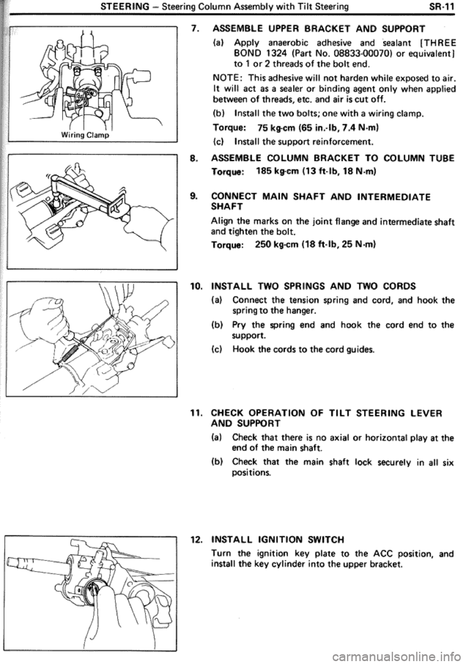 TOYOTA CELICA 1986  Service Repair Manual 