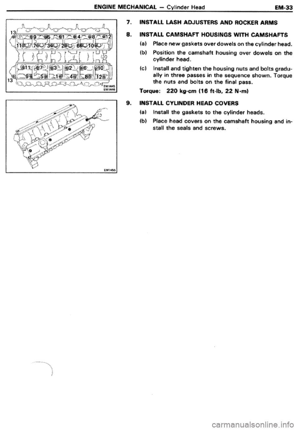 TOYOTA CELICA 1986 Service Workshop Manual TOYOTA CELICA 1986 Service Workshop Manual