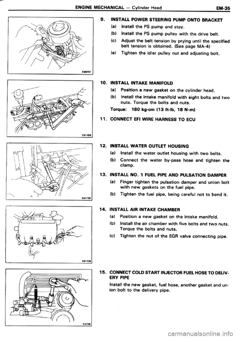 TOYOTA CELICA 1986 Service Workshop Manual TOYOTA CELICA 1986 Service Workshop Manual