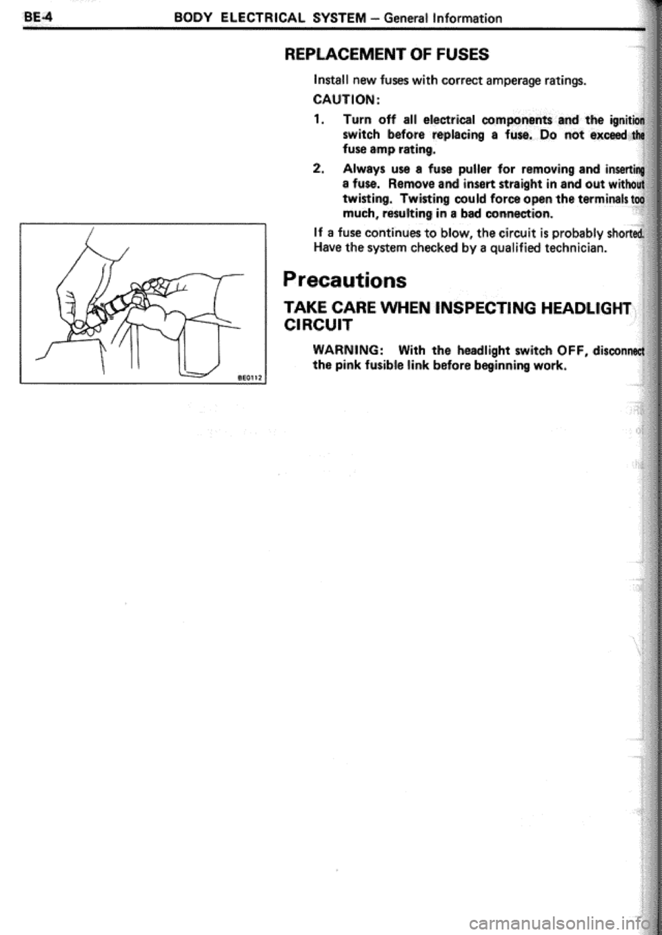 TOYOTA CELICA 1986 Service Repair Manual TOYOTA CELICA 1986 Service Repair Manual