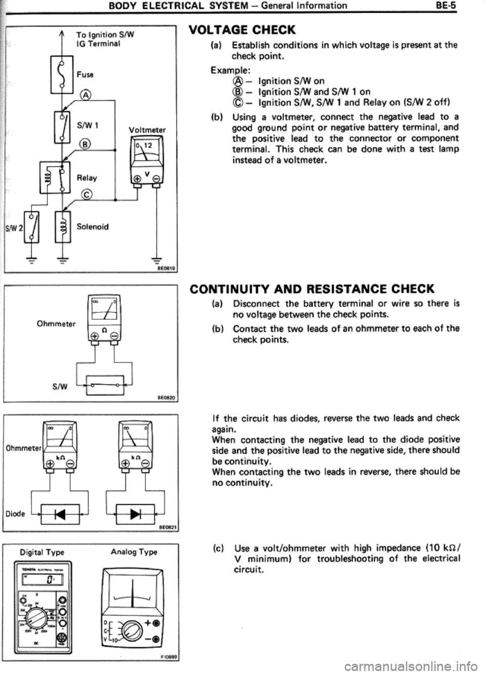 TOYOTA CELICA 1986 Service Repair Manual TOYOTA CELICA 1986 Service Repair Manual