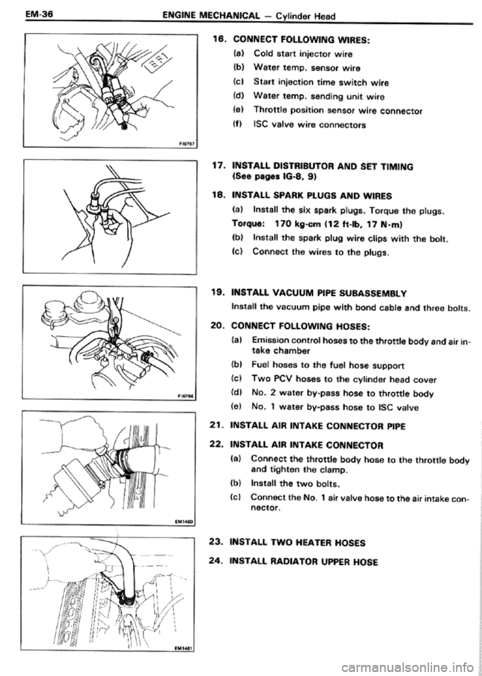 TOYOTA CELICA 1986 Service Workshop Manual TOYOTA CELICA 1986 Service Workshop Manual