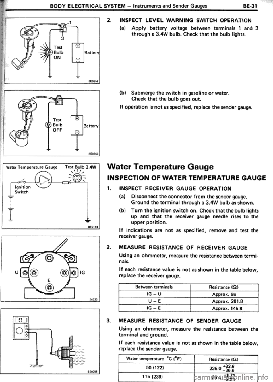 TOYOTA CELICA 1986  Service Repair Manual 