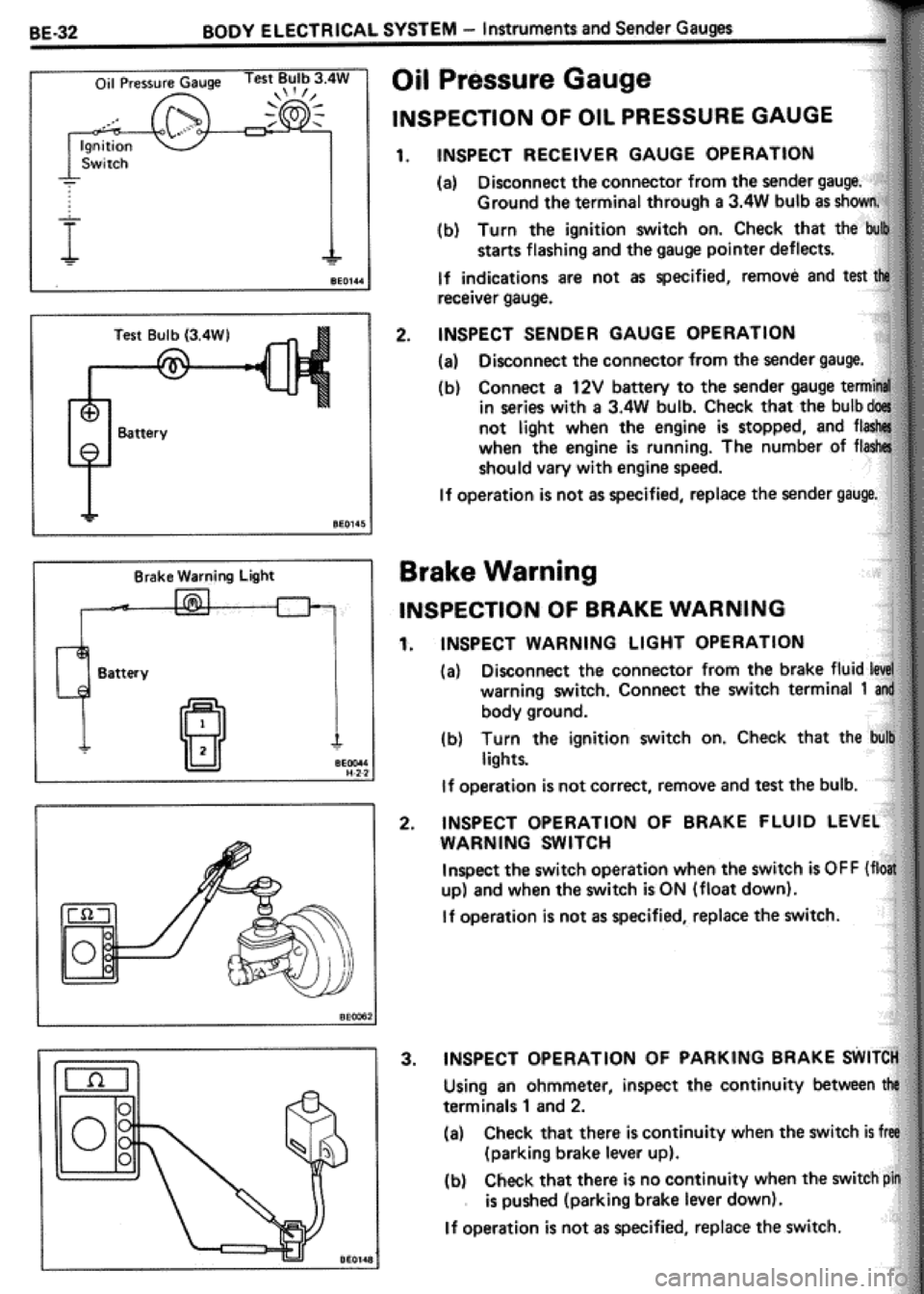 TOYOTA CELICA 1986  Service Repair Manual 