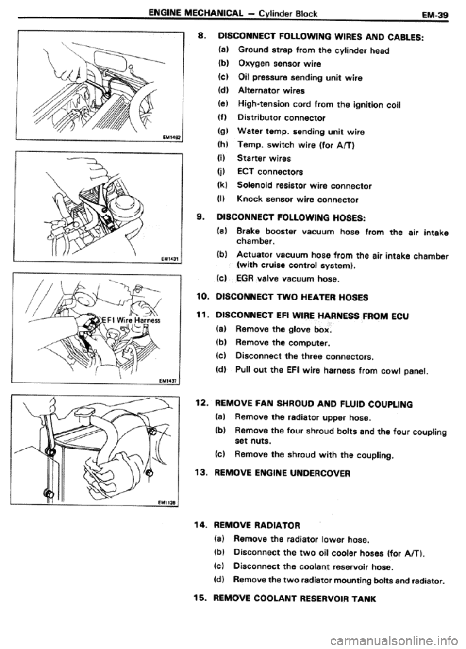 TOYOTA CELICA 1986 Service Workshop Manual TOYOTA CELICA 1986 Service Workshop Manual