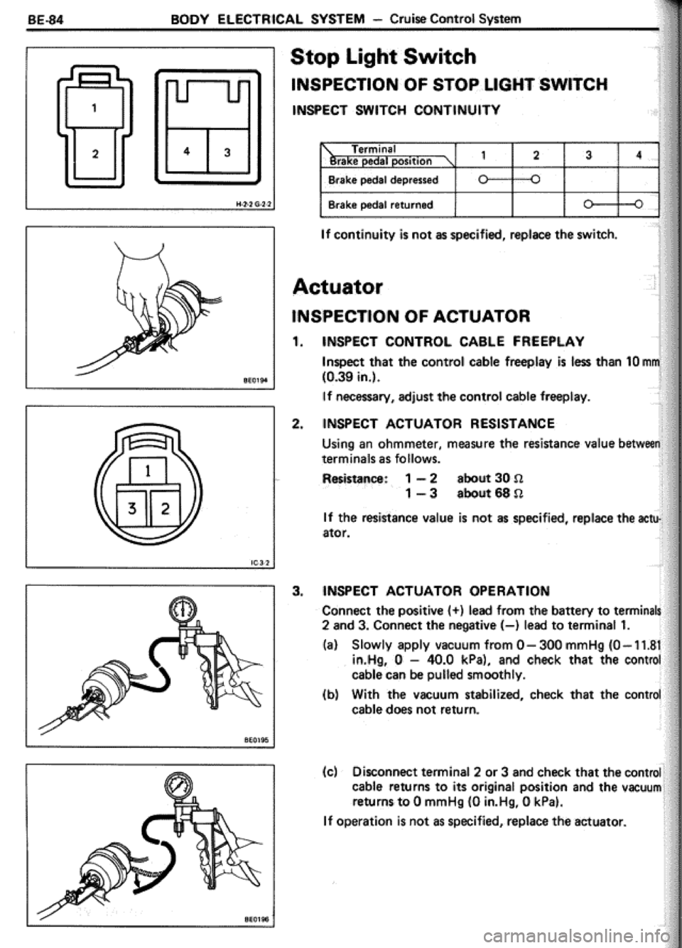 TOYOTA CELICA 1986  Service Repair Manual 