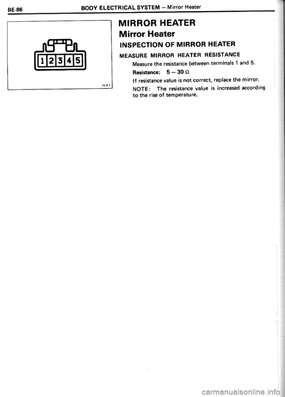 TOYOTA CELICA 1986  Service Repair Manual 
