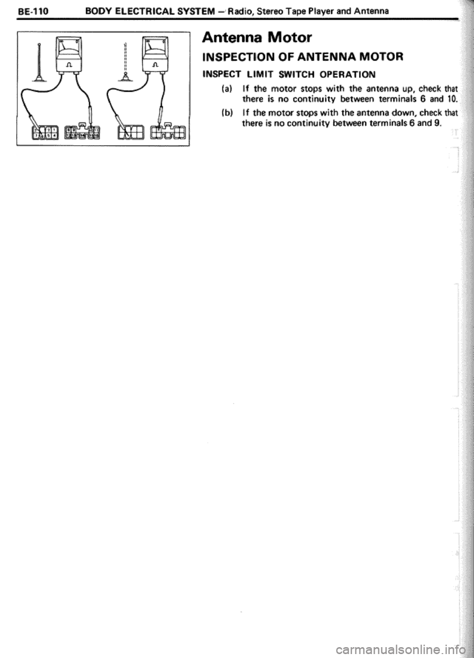 TOYOTA CELICA 1986  Service Repair Manual 