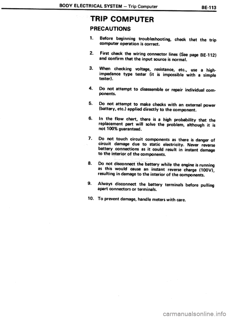 TOYOTA CELICA 1986  Service Repair Manual 