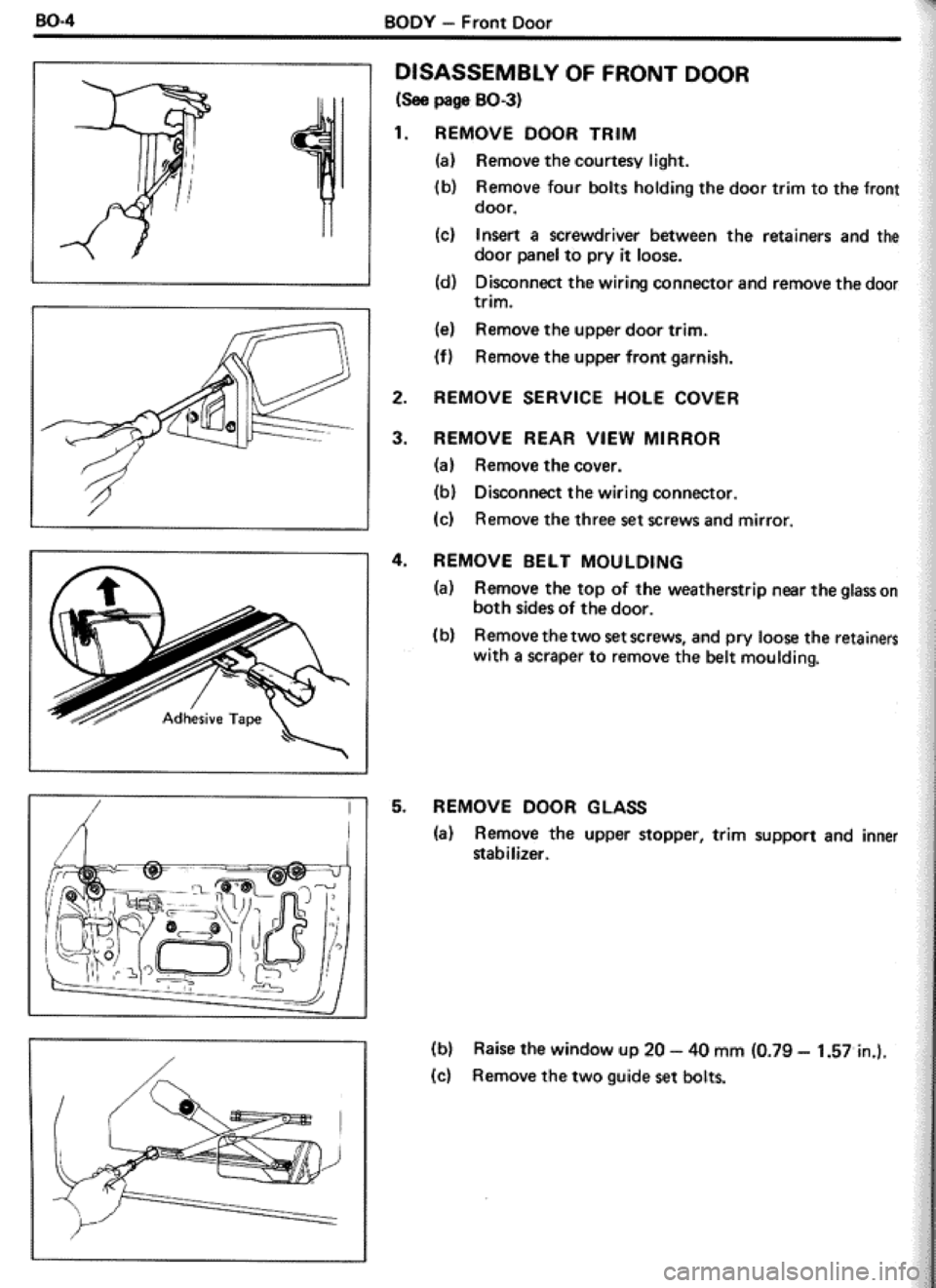TOYOTA CELICA 1986 Service Repair Manual TOYOTA CELICA 1986 Service Repair Manual