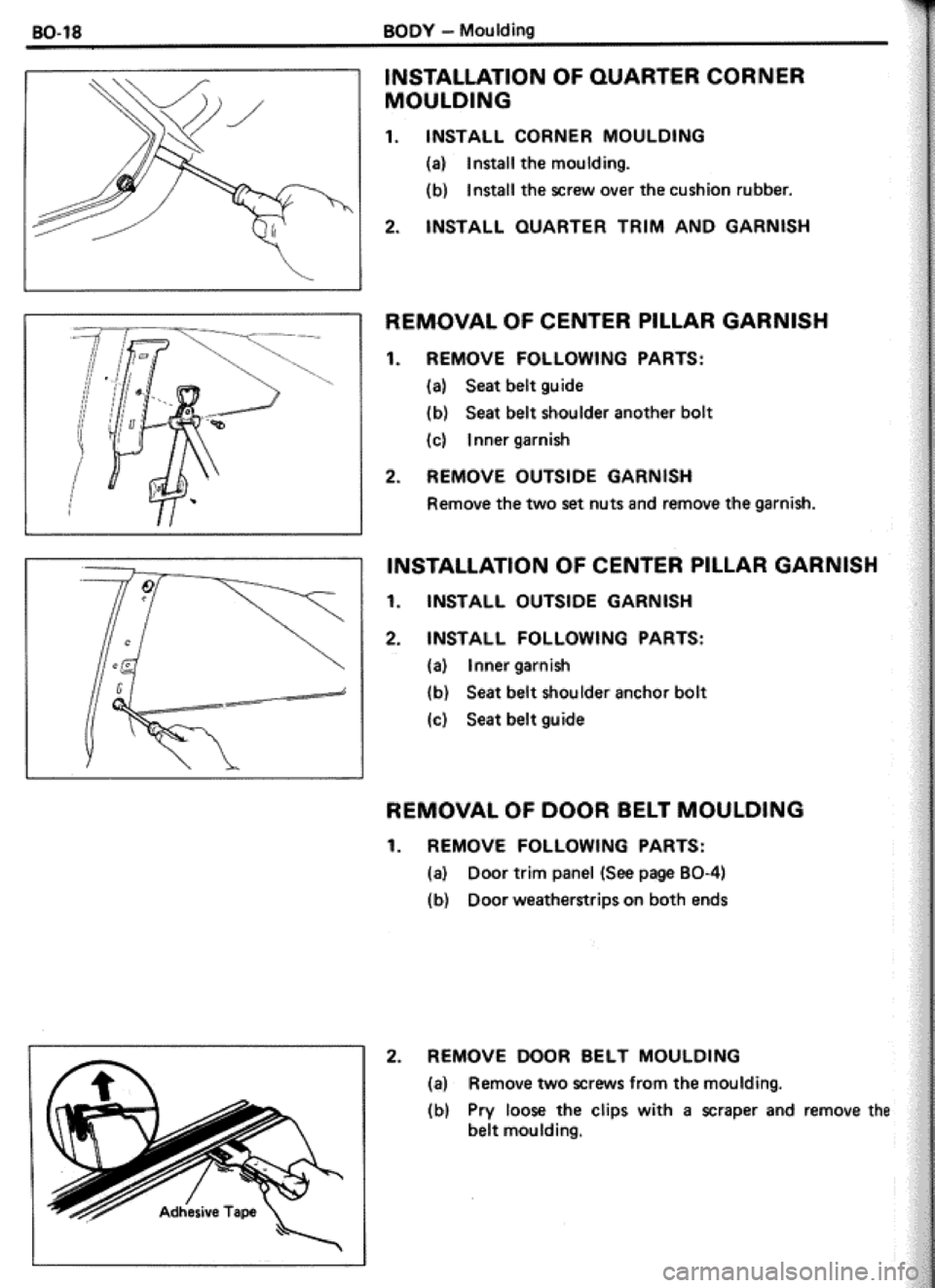 TOYOTA CELICA 1986 Service Repair Manual TOYOTA CELICA 1986 Service Repair Manual