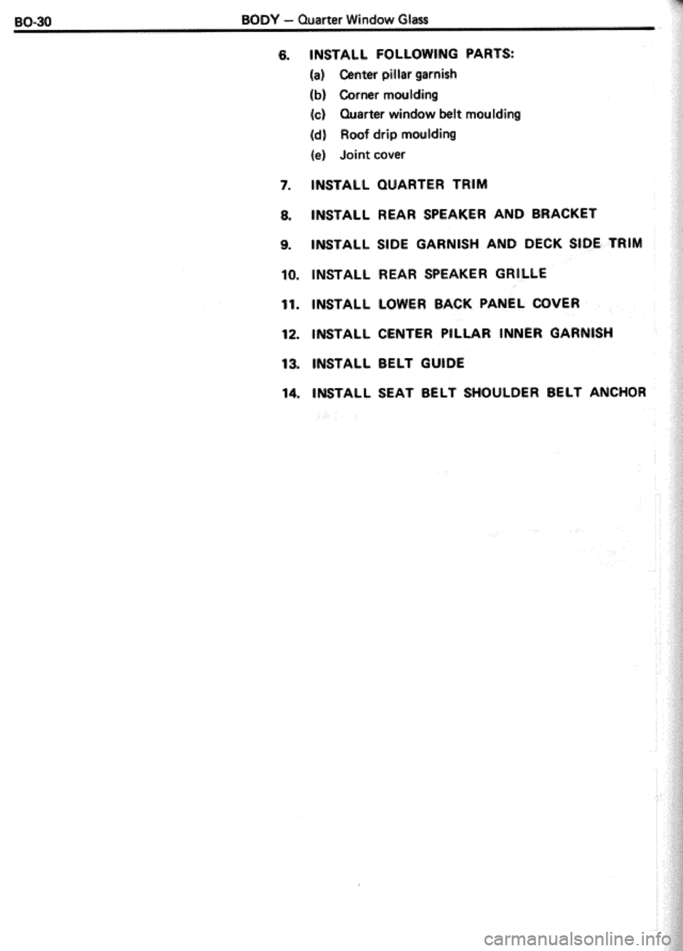 TOYOTA CELICA 1986 Service Repair Manual TOYOTA CELICA 1986 Service Repair Manual