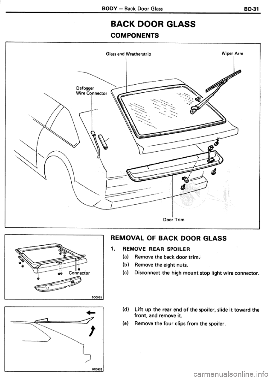 TOYOTA CELICA 1986 Service Repair Manual TOYOTA CELICA 1986 Service Repair Manual