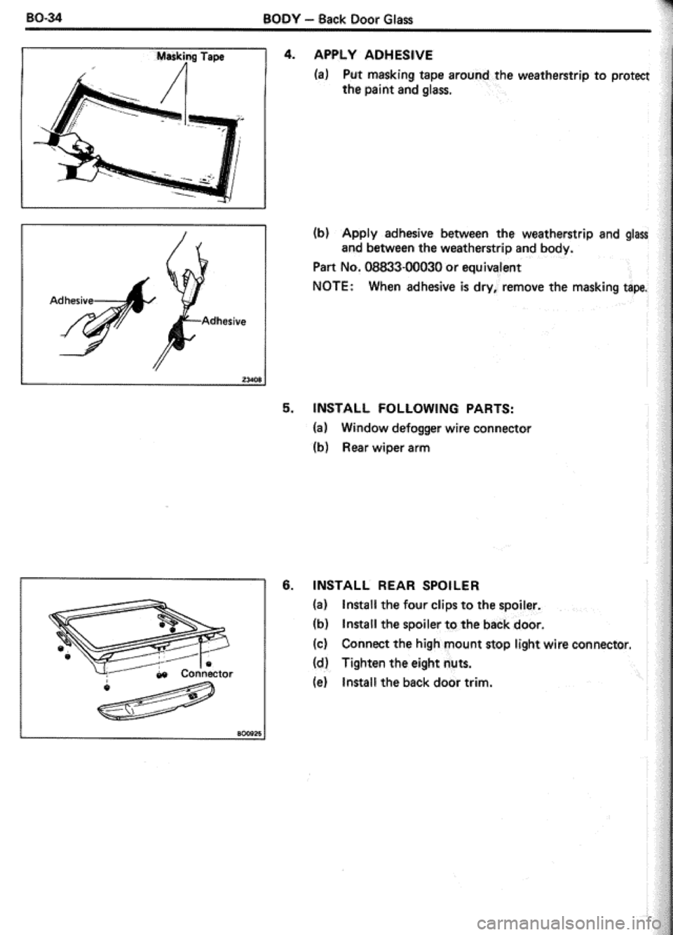 TOYOTA CELICA 1986 Service Repair Manual TOYOTA CELICA 1986 Service Repair Manual