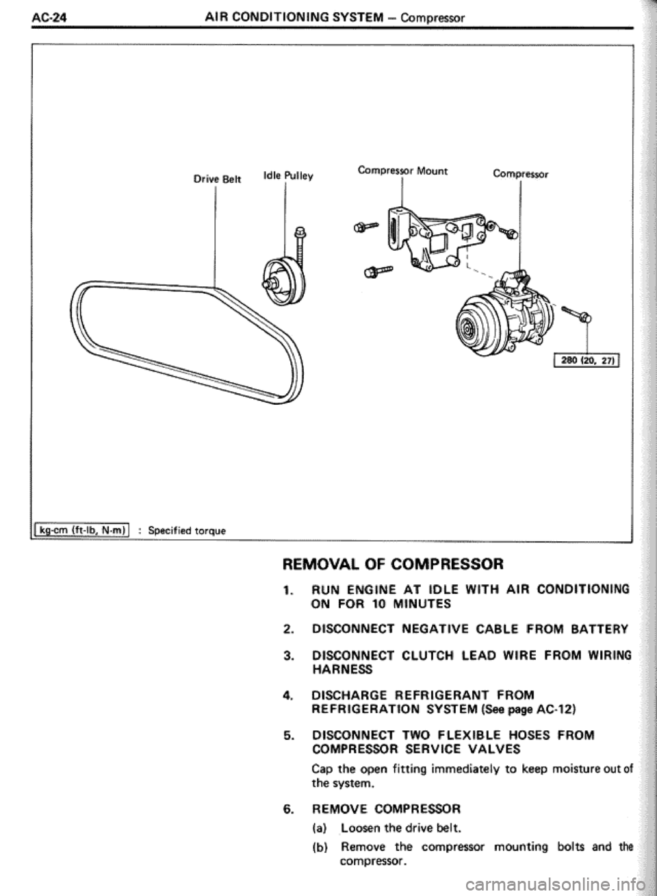 TOYOTA CELICA 1986 Service Repair Manual TOYOTA CELICA 1986 Service Repair Manual