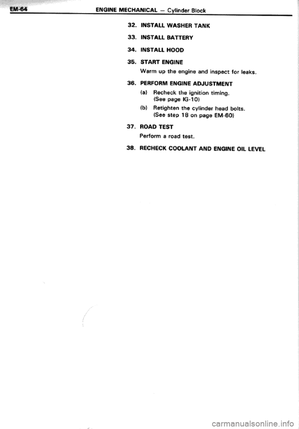TOYOTA CELICA 1986 Service Manual Online TOYOTA CELICA 1986 Service Manual Online