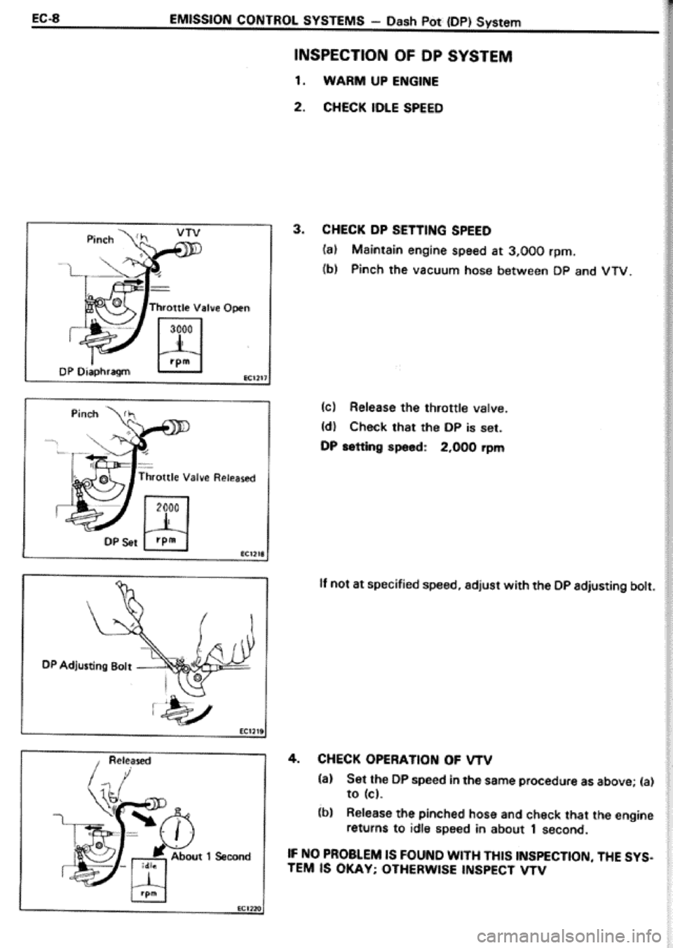 TOYOTA CELICA 1986 Service Owners Manual TOYOTA CELICA 1986 Service Owners Manual