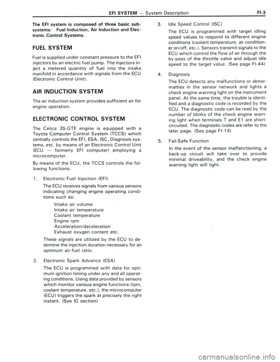 TOYOTA CELICA 1988 Repair Manual TOYOTA CELICA 1988 Repair Manual