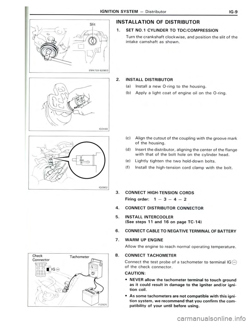 TOYOTA CELICA 1988 Repair Manual TOYOTA CELICA 1988 Repair Manual
