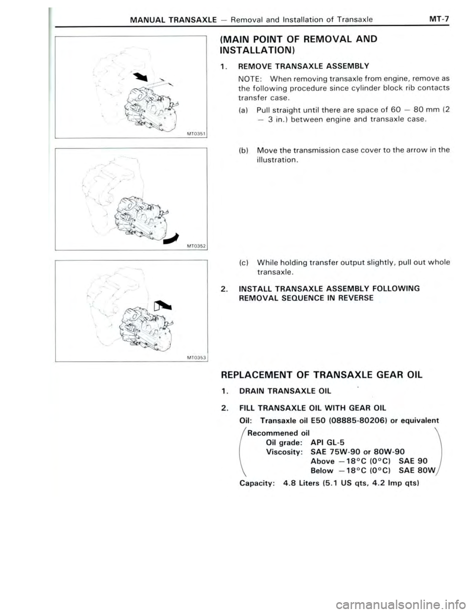 TOYOTA CELICA 1988 Repair Manual TOYOTA CELICA 1988 Repair Manual