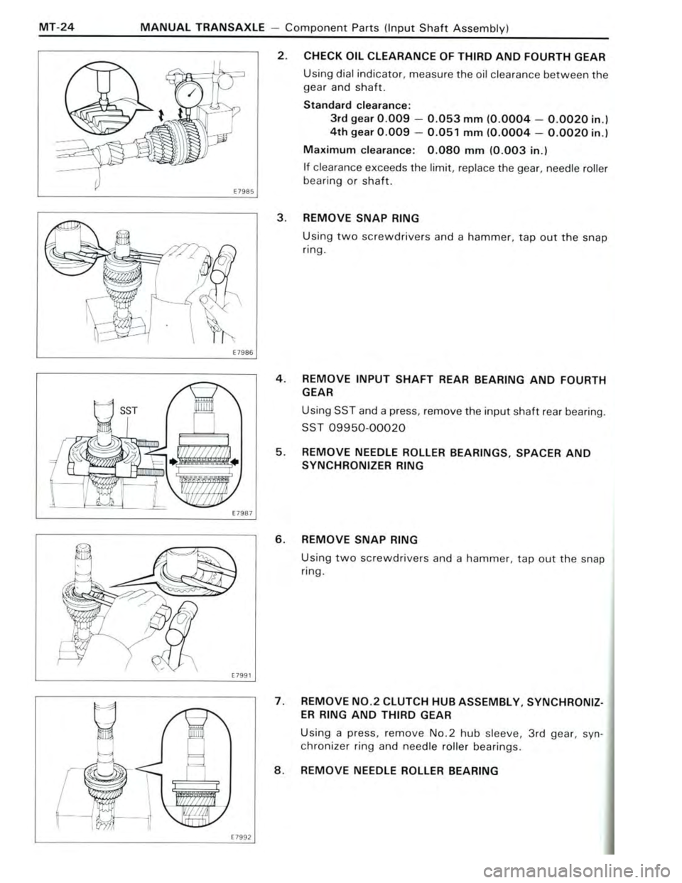 TOYOTA CELICA 1988 Repair Manual TOYOTA CELICA 1988 Repair Manual