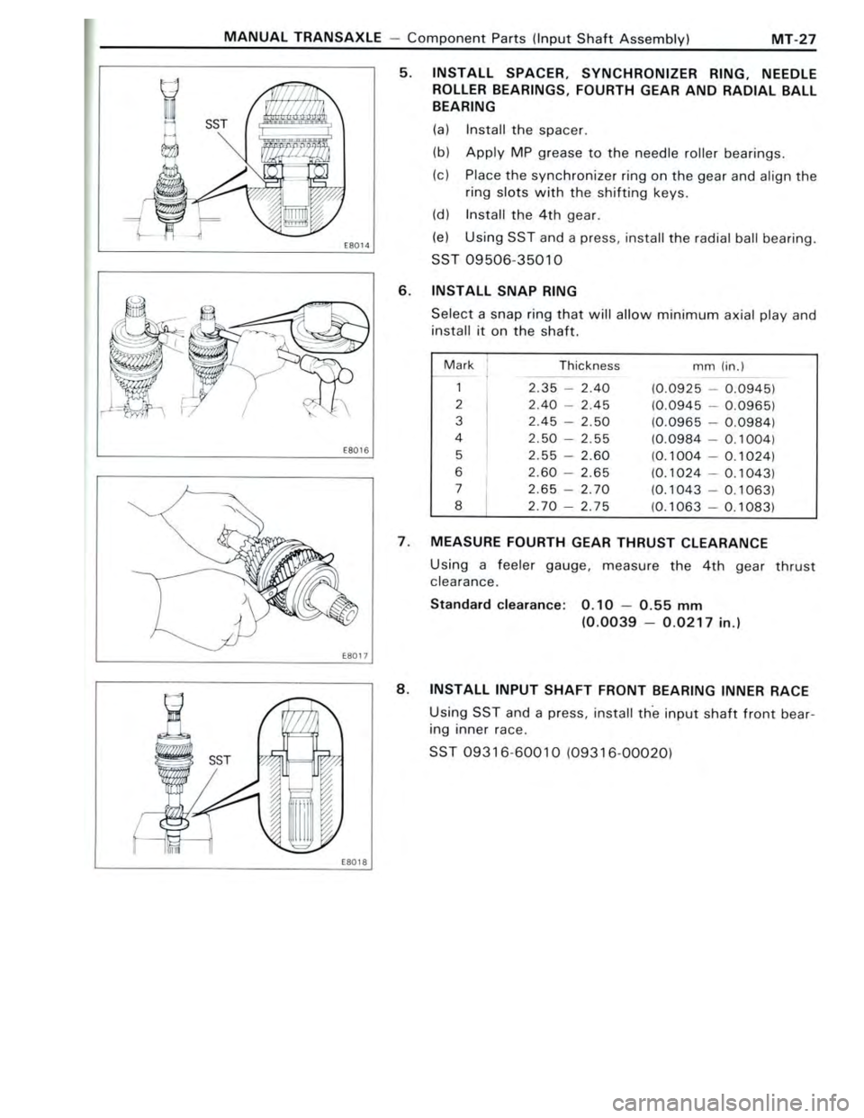 TOYOTA CELICA 1988 Repair Manual TOYOTA CELICA 1988 Repair Manual