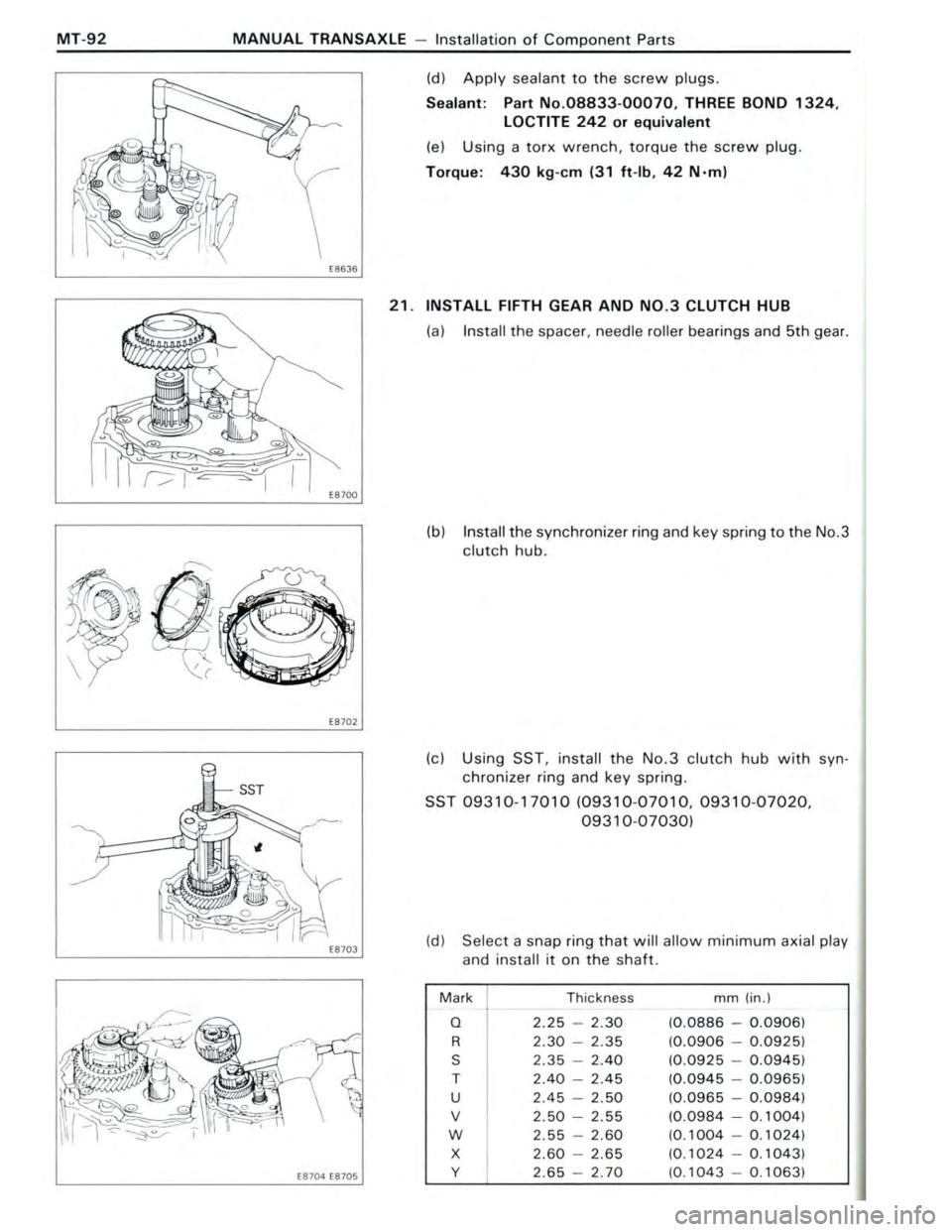 TOYOTA CELICA 1988 Repair Manual TOYOTA CELICA 1988 Repair Manual