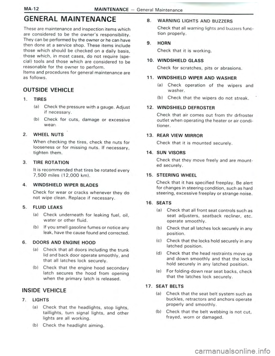 TOYOTA CELICA 1988 Owners Guide TOYOTA CELICA 1988 Owners Guide