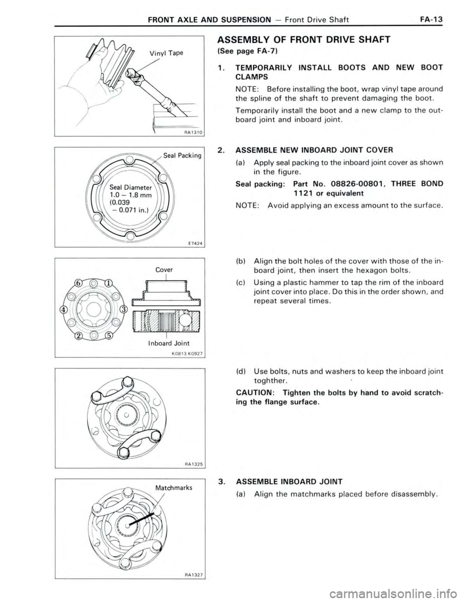 TOYOTA CELICA 1988 Repair Manual TOYOTA CELICA 1988 Repair Manual