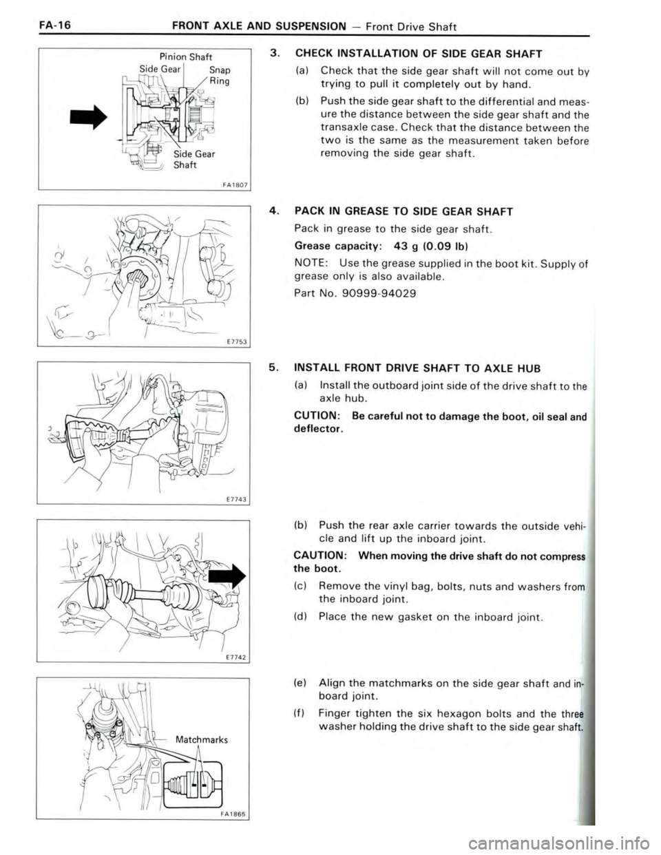 TOYOTA CELICA 1988 Repair Manual TOYOTA CELICA 1988 Repair Manual