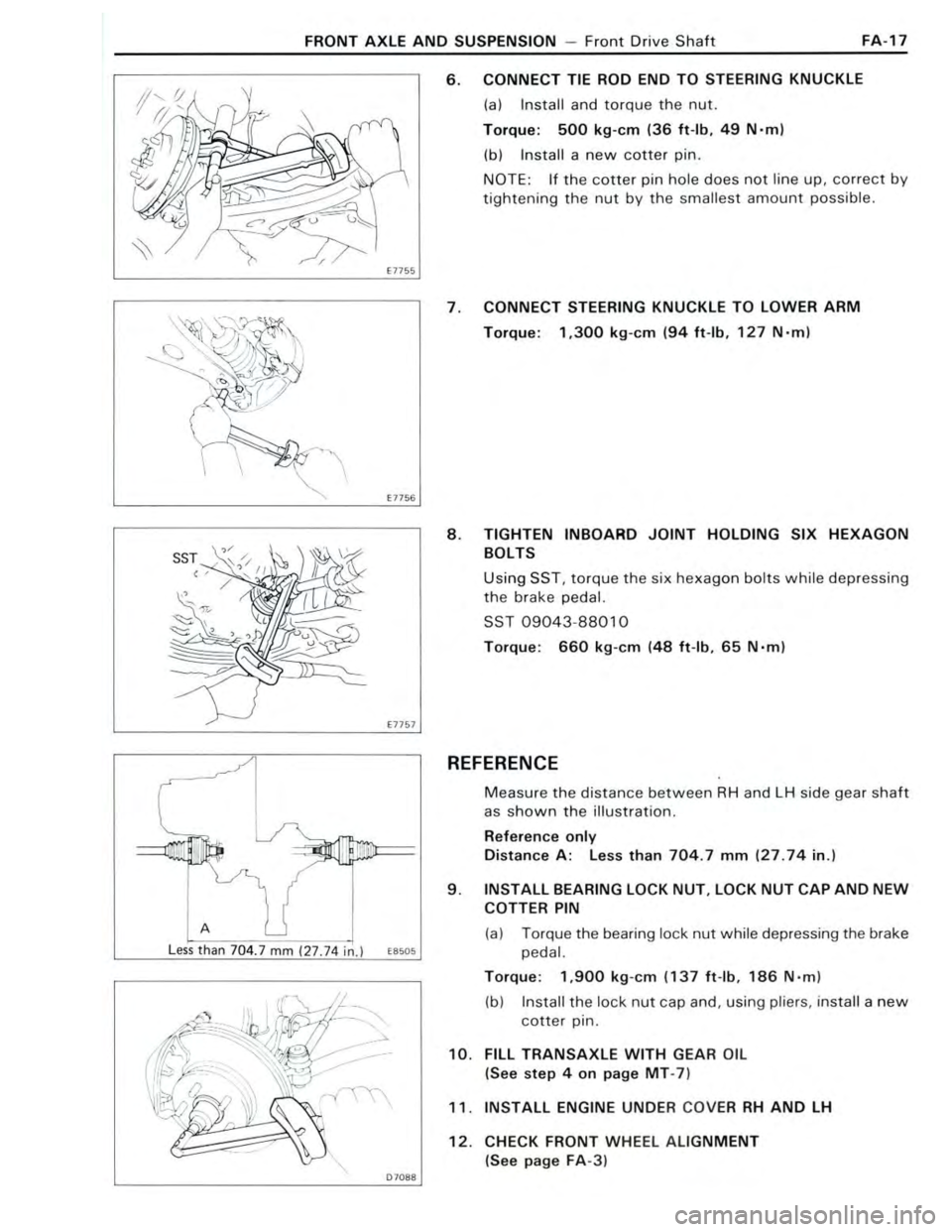 TOYOTA CELICA 1988 Repair Manual TOYOTA CELICA 1988 Repair Manual
