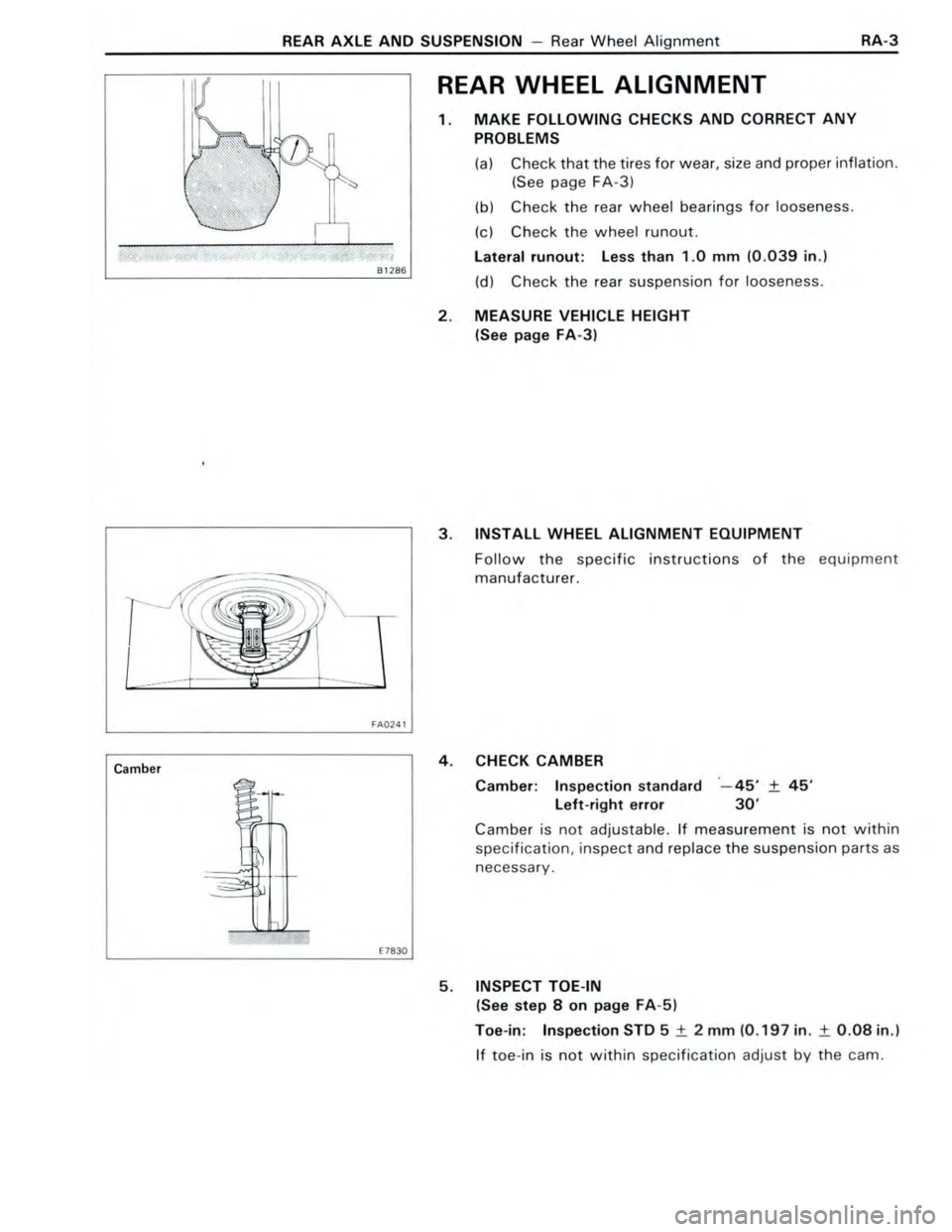 TOYOTA CELICA 1988 Repair Manual TOYOTA CELICA 1988 Repair Manual