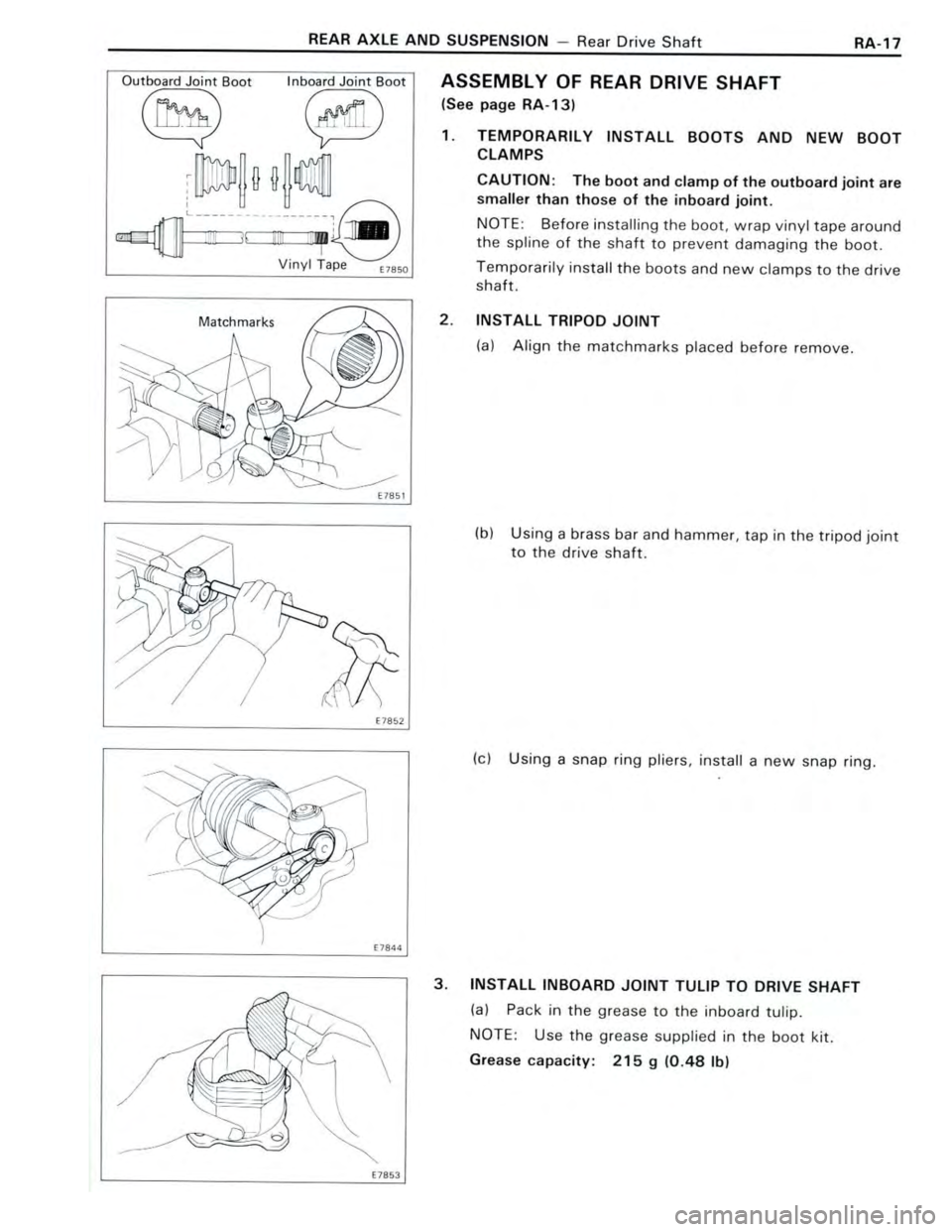 TOYOTA CELICA 1988 Repair Manual TOYOTA CELICA 1988 Repair Manual