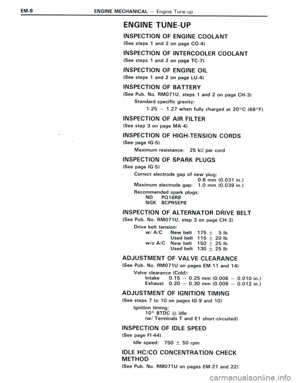 TOYOTA CELICA 1988 Owners Guide TOYOTA CELICA 1988 Owners Guide