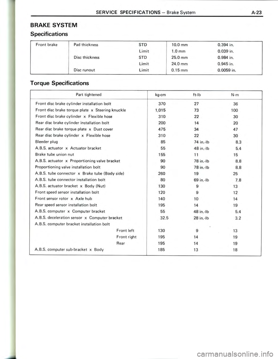TOYOTA CELICA 1988 Repair Manual TOYOTA CELICA 1988 Repair Manual