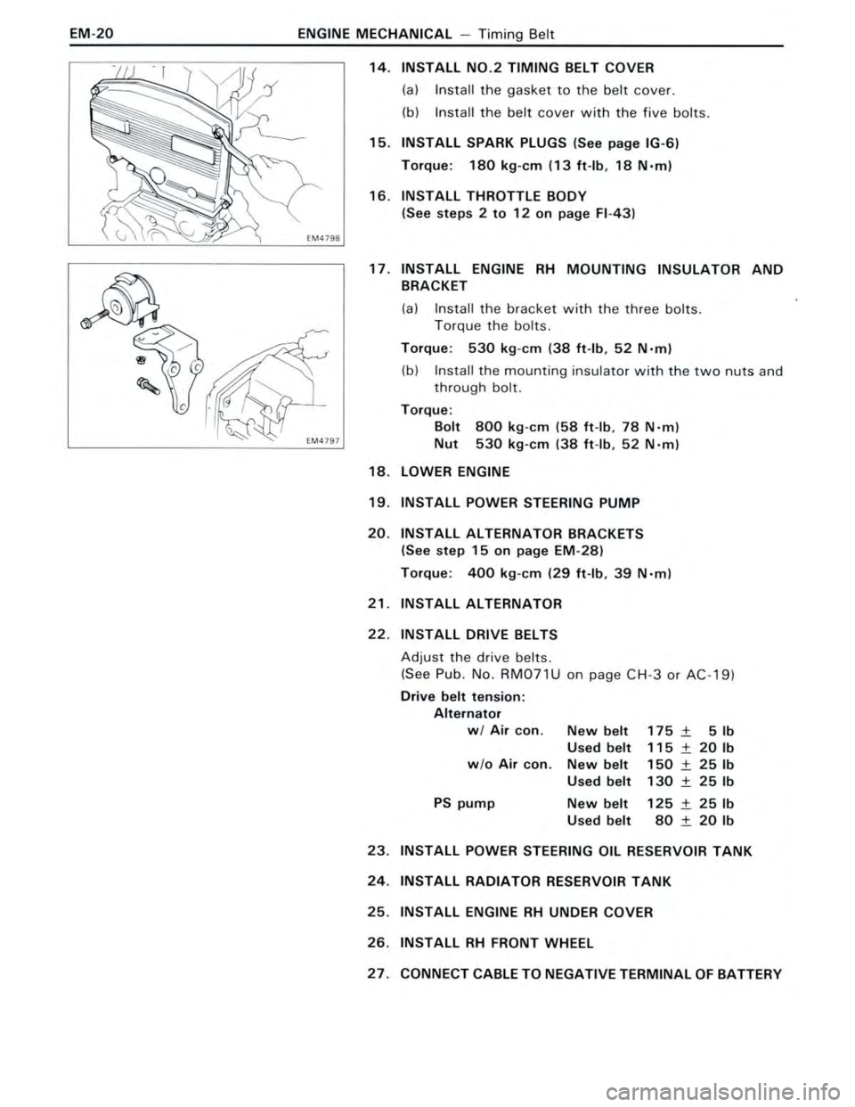 TOYOTA CELICA 1988 Workshop Manual TOYOTA CELICA 1988 Workshop Manual
