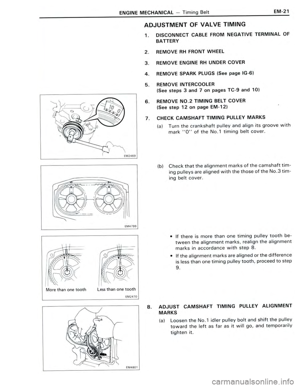 TOYOTA CELICA 1988 Workshop Manual TOYOTA CELICA 1988 Workshop Manual