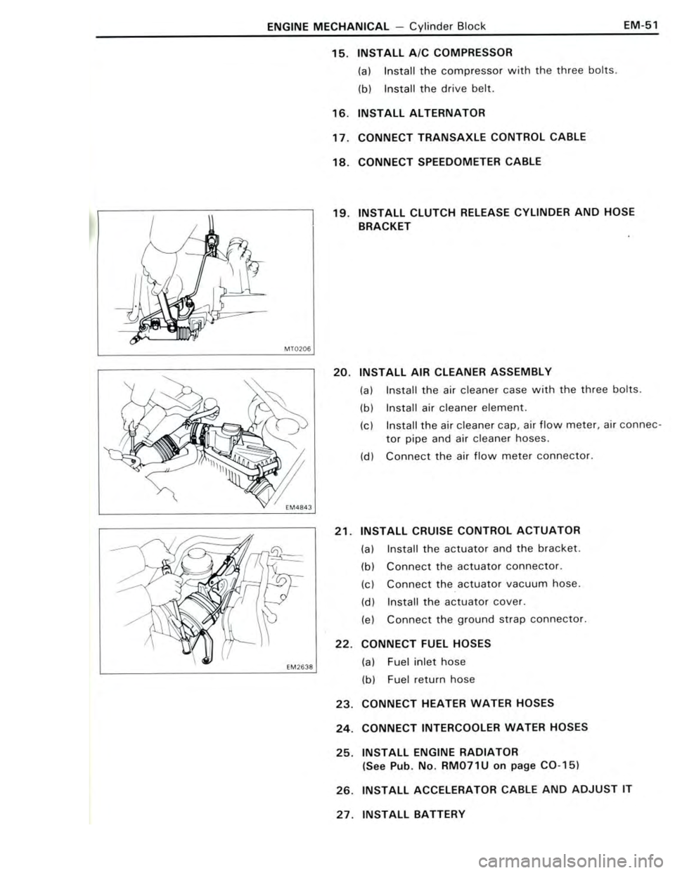 TOYOTA CELICA 1988 Manual Online TOYOTA CELICA 1988 Manual Online