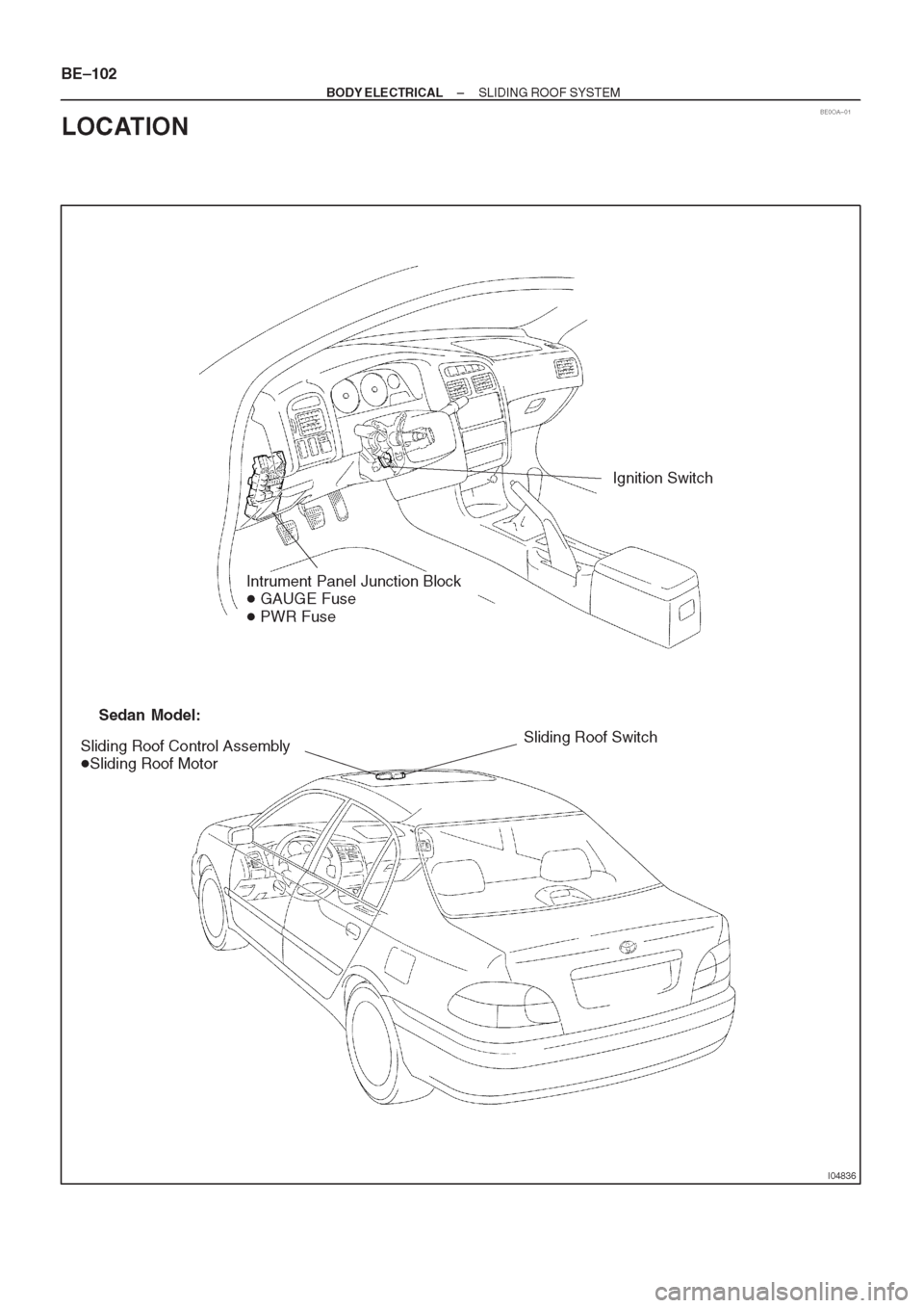 TOYOTA CORONA 1997 Service Repair Manual TOYOTA CORONA 1997 Service Repair Manual