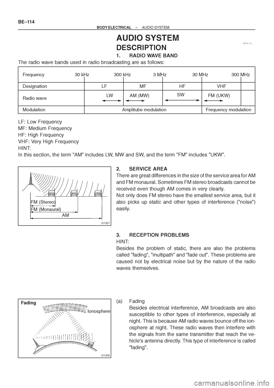 TOYOTA CORONA 1997 Service Repair Manual TOYOTA CORONA 1997 Service Repair Manual